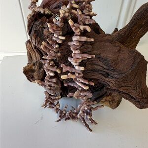 Natural purple branch Coral Necklace